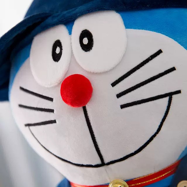 Gấu Bông Mèo Máy Doremon Doraemon Đô rê mon Đội Mũ Rock Dễ Thương Mềm Mịn Quà Tặng