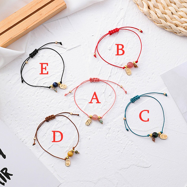 XiaoboACC Vòng Đeo Tay Bện Dây Phong Cách Thời Trang Hàn