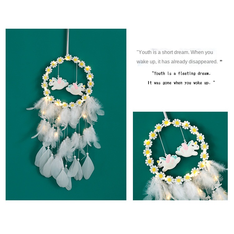 Vòng Bắt Giấc Mơ Dreamcatcher Hình Hoa Cúc Phong Cách Mới Sáng Tạo Cho Nữ