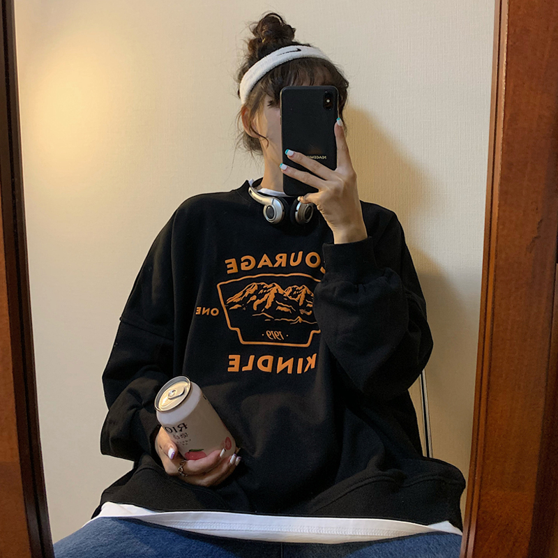 Áo Sweater Dáng Rộng In Họa Tiết Phong Cách Hàn Quốc Cho Nữ | BigBuy360 - bigbuy360.vn