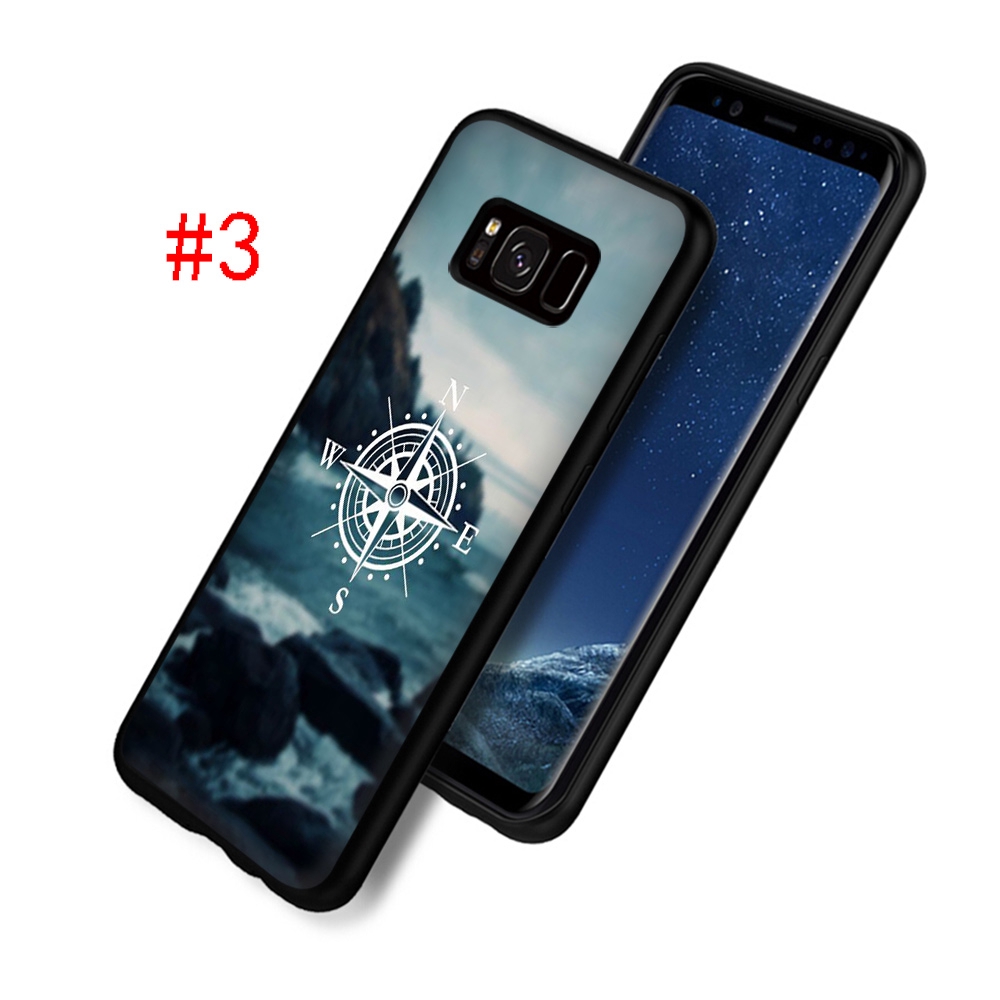 Ốp Lưng Silicone Mềm In Hình La Bàn Cho Samsung Galaxy S8 S9 S10 Plus Note 8 9 10 Plus