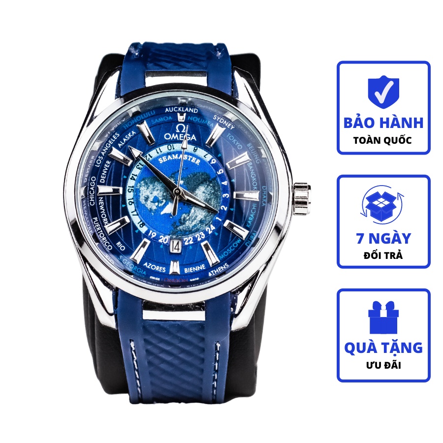 Đồng Hồ Nam dây da OMEGA 688 Seemas Máy Nhật Lịch Kim Trôi Chống Nước Cao Cấp | BigBuy360 - bigbuy360.vn