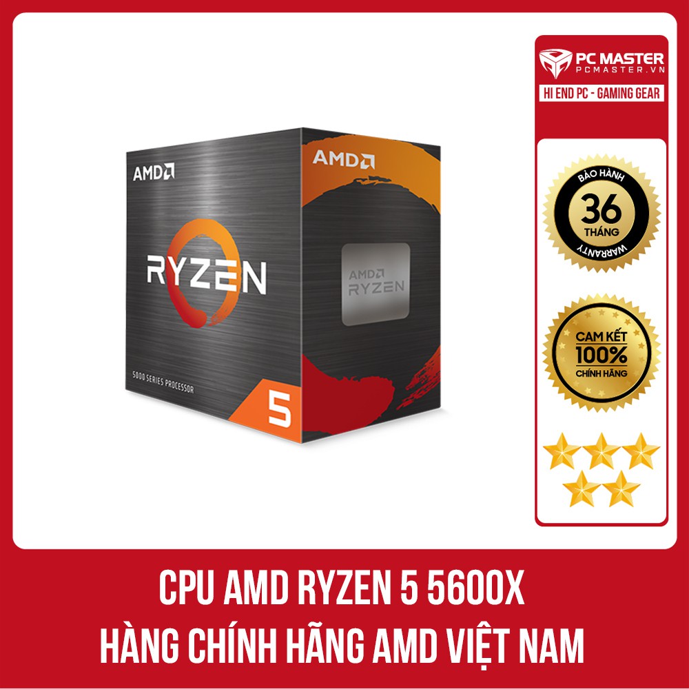 CPU AMD Ryzen 5 5600X - HÀNG CHÍNH HÃNG AMD - BOX HÃNG - Giá tốt nhất Shopee