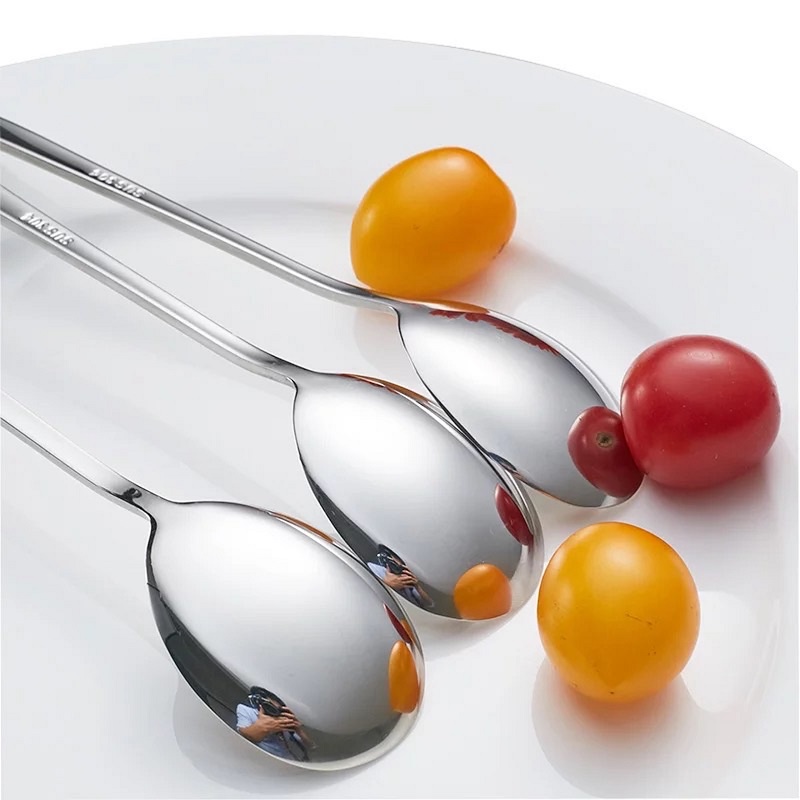 Set 4 Chiếc Thìa, Muỗng HÀN QUỐC Chất Liệu Inox 304 nam châm không hít Đẹp Lung Linh như hình