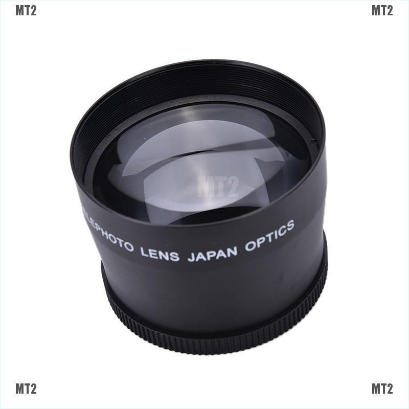 Ống Kính Chụp Hình Góc Rộng 58mm 2.0x + Khăn Lau Cho Canon Nikon Sony Pentax