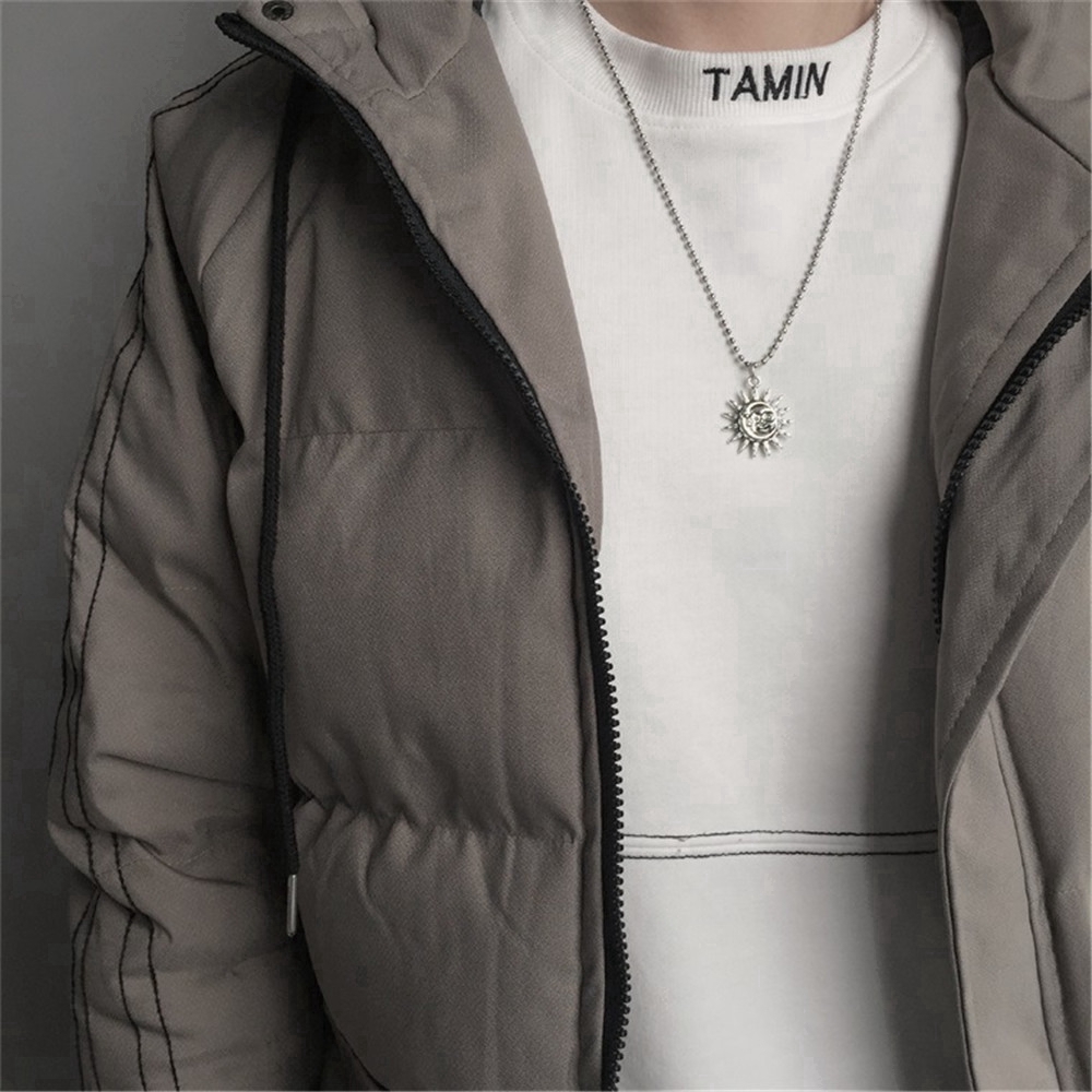 Cod In Stock New Dây Chuyền Mặt Hình Mặt Trời Mặt Trăng Thời Trang Cho Nam Nữ