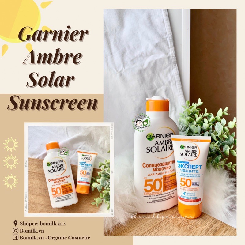 Kem chống nắng Garnier Ambre Solaire SPF50+