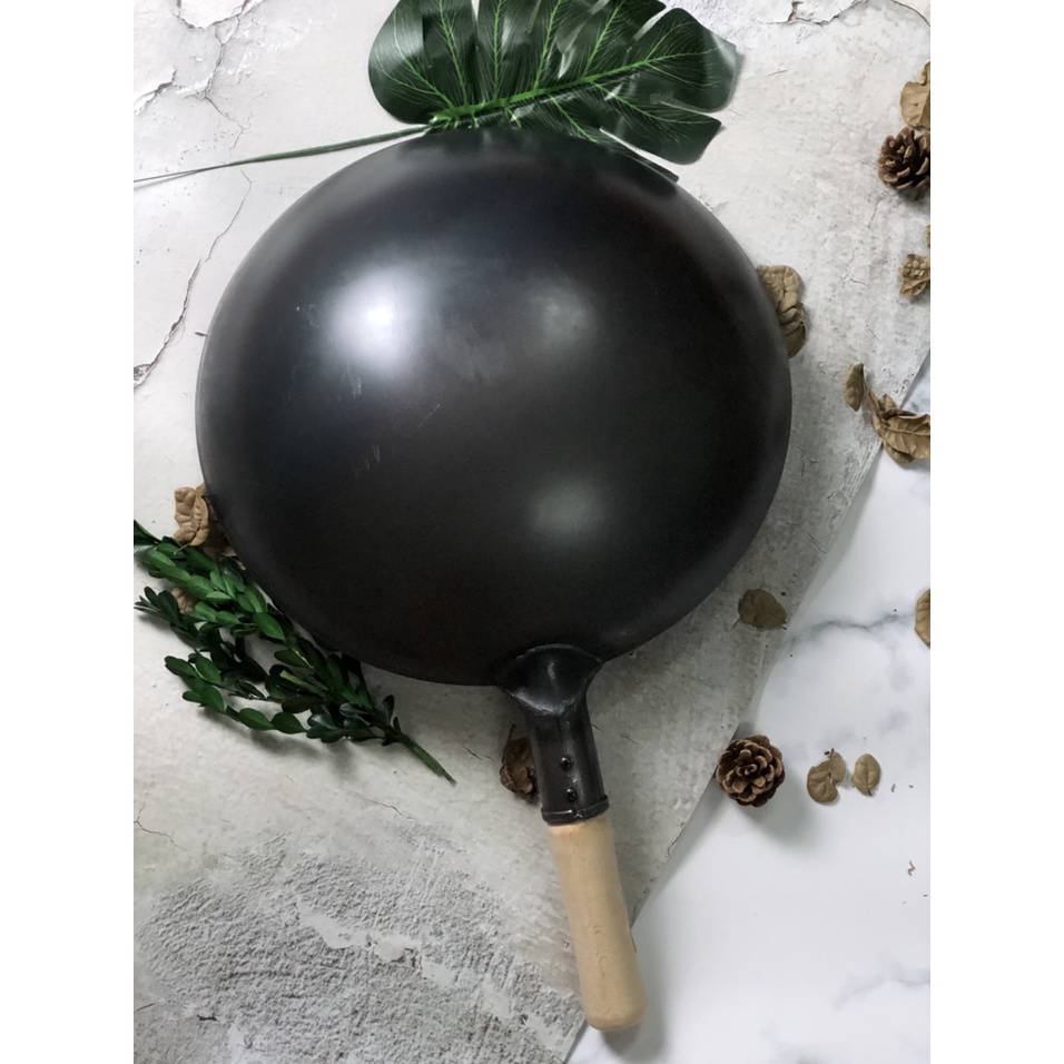 Chảo Thép Đen Chống Dính Tự Nhiên Dùng Gia Đình Size 32cm và 34cm