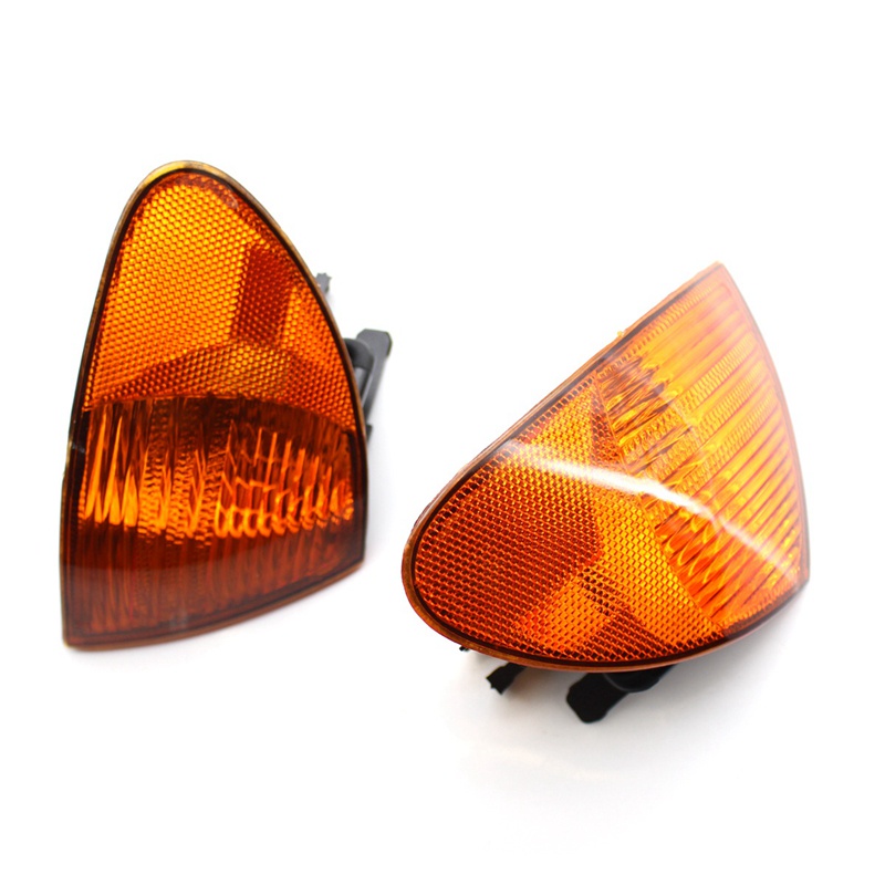 Cặp đèn đánh dấu góc tín hiệu công viên Đèn ống kính cho BMW 3 Dòng E46 1998-2001 Sedan Wagon 63136902765 63136902766