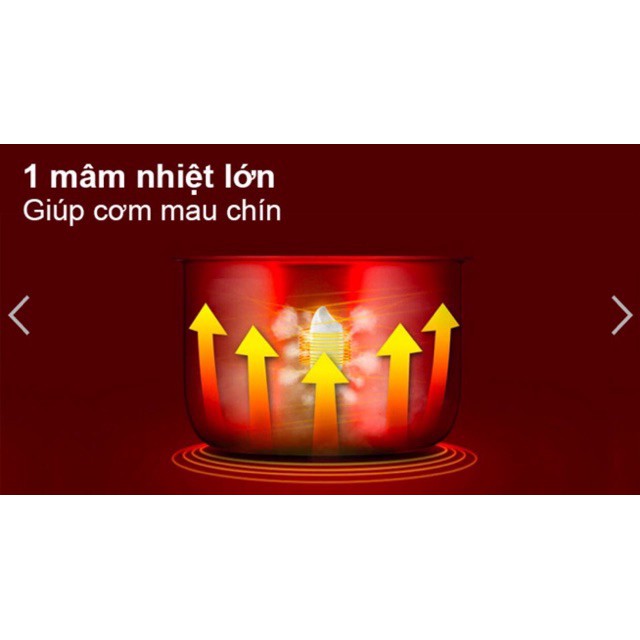 [Mã ELHADEV giảm 4% đơn 300K] Nồi cơm điện Happy Cook 1,8L nấu cơm là ngon