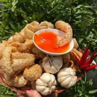 5kg Da heo tỏi ớt chiên giòn