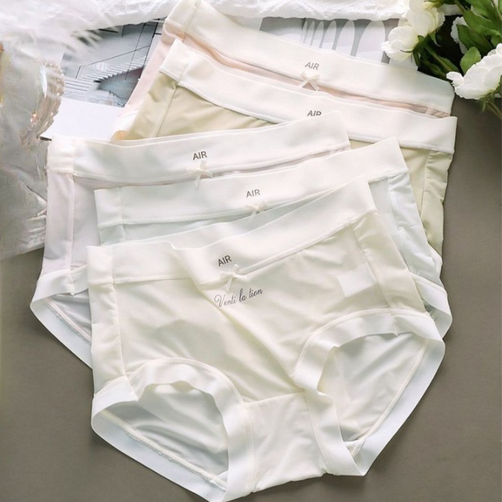 Quần lót nữ lụa băng siêu mỏng thun lạnh mềm mại thoáng mát, Quần chíp nữ đính nơ gợi cảm sexy JOCOSI L130