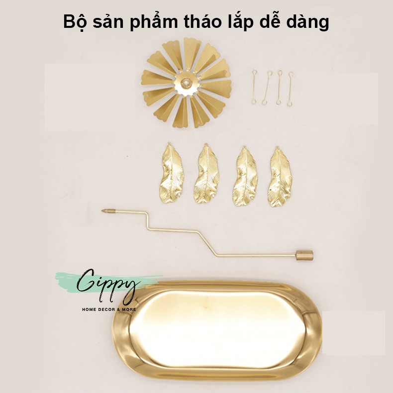 Khay nến xoay oval, món quà trang trí lãng mạn - Gippy Decor