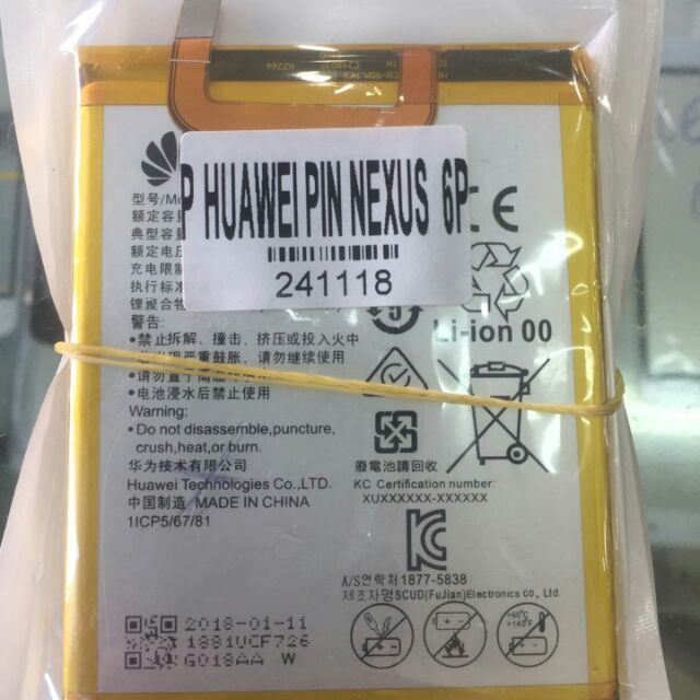 Pin huawei nexus 6p