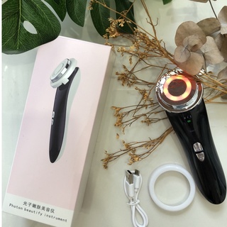 Máy massage đẩy tinh chất đèn led 3 màu,Máy đẩy tinh chất ION dưỡng trắng