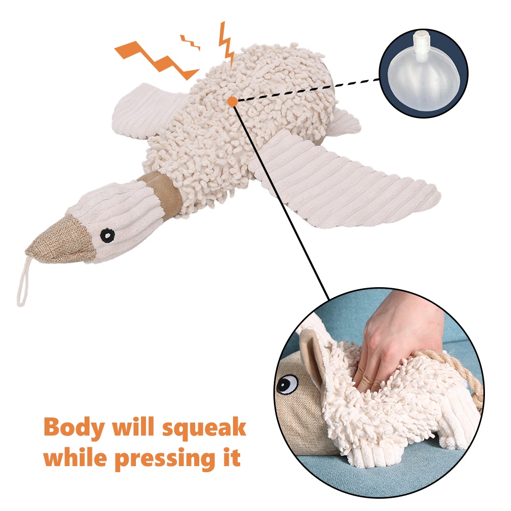 Đồ chơi chút chít nhồi bông thiết kế động vật hoạt hình cho cún cưng