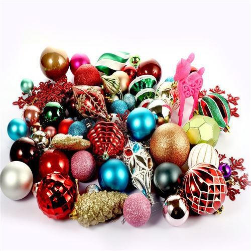 Set 24 Quả Châu Trang Trí Cây Thông Noel