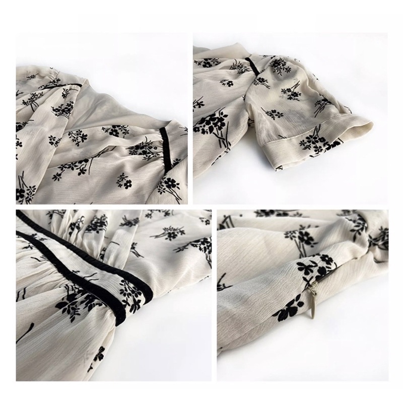 Đầm voan hoa Korean style