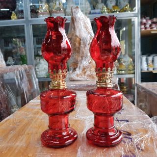 Cặp đèn thờ đốt dầu cao 20 cm