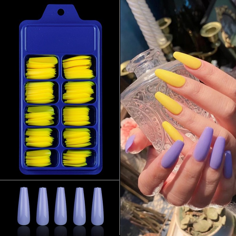 Hộp móng úp đủ size (10 size) 100 chiếc trang trí móng làm nail (#hsm, #form thang)