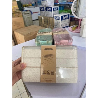 HỘP CƠM LÚA MẠCH TẶNG KÈM BỘ ĐŨA THÌA Lúa Mạch