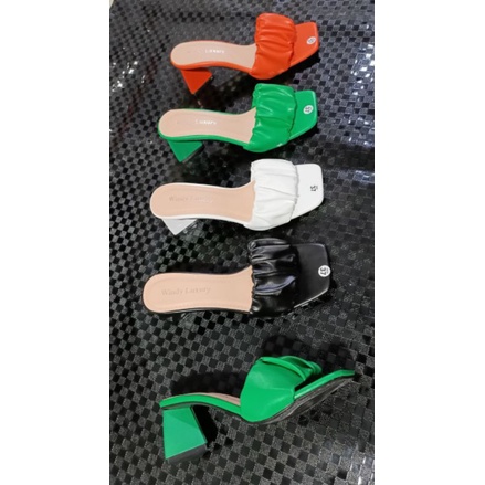 Guốc rúm gót chéo 5p