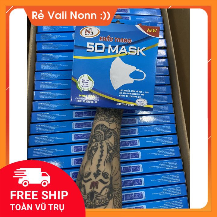 Khẩu trang 5d nam anh 👉MIỄN PHÍ VẬN CHUYỂN👈 khẩu trang cao cấp ngăn ngừa vi rút chóng bụi 99% được bộ y tế chứng nhận | BigBuy360 - bigbuy360.vn