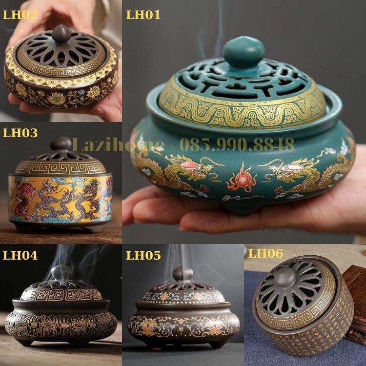 Trầm hương, lư đốt trầm CỬU ÂM CHÂN KINH cao cấp - Tặng kèm nụ trầm