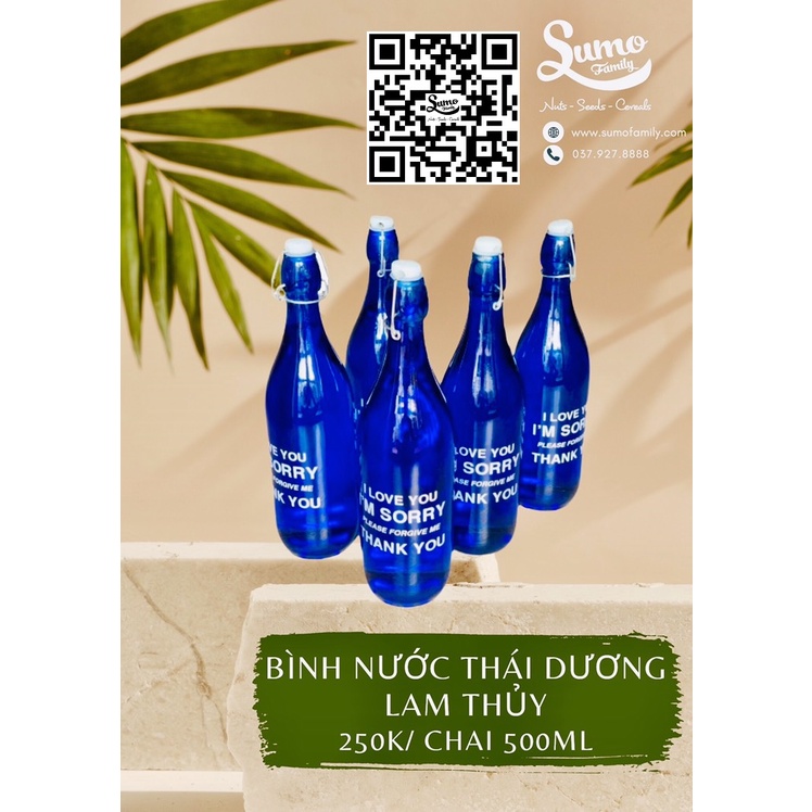 Bình nước Thái dương Lam thủy 500ml