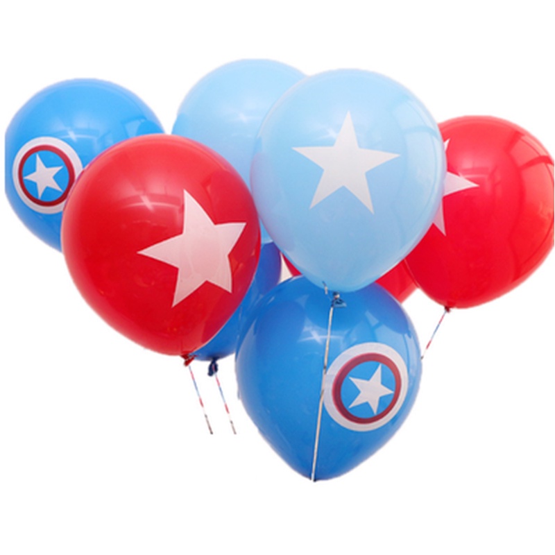 Mới 10 Bong Bóng Cao Su Hình Khiên Captain America