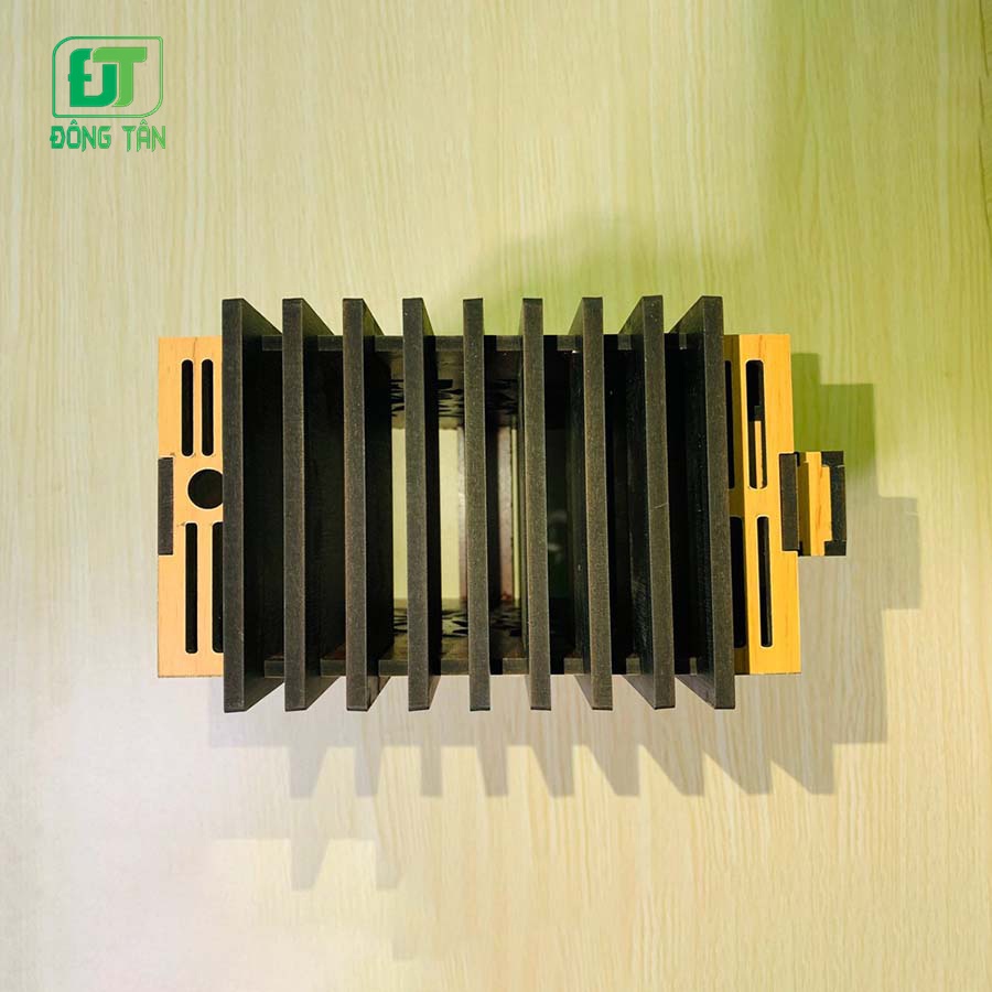 Đế Cắm Dao Bằng Gỗ ĐÔNG TÂN Cao Cấp Tích Hợp Mài Dao Bằng Thép Không Gỉ