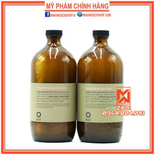 Dầu gội xả siêu mượt rolland oway smoothing hair bath 950ml - chính hãng