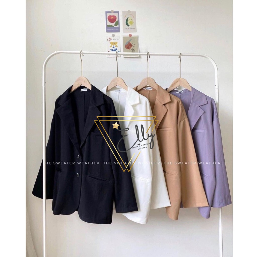 Áo Blazer trơn tay dài, áo vest Hàn Quốc | BigBuy360 - bigbuy360.vn