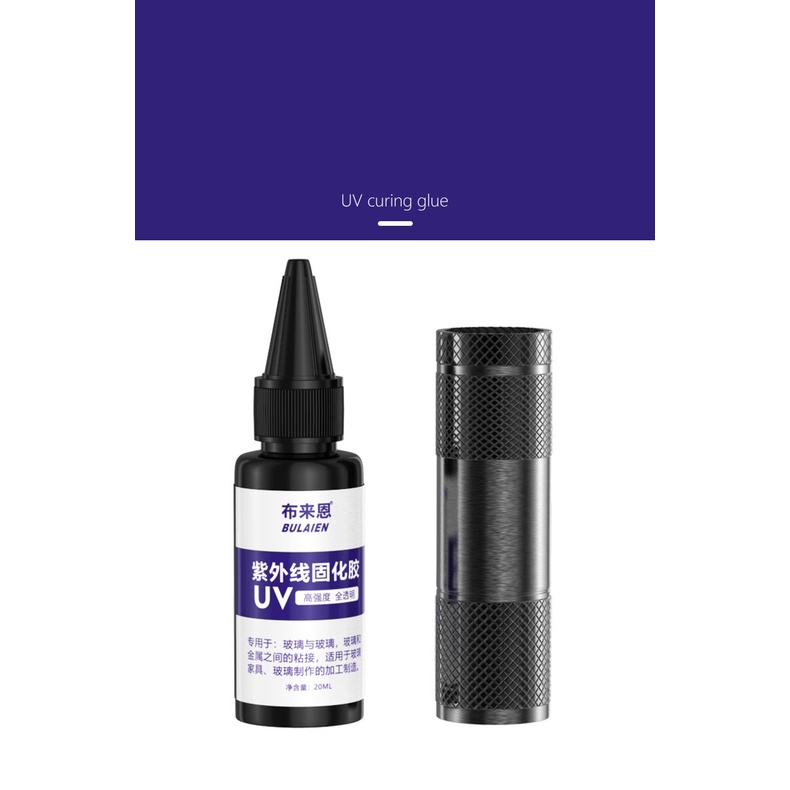 Keo UV dán kính, thủy tinh, pha lê, kim loại