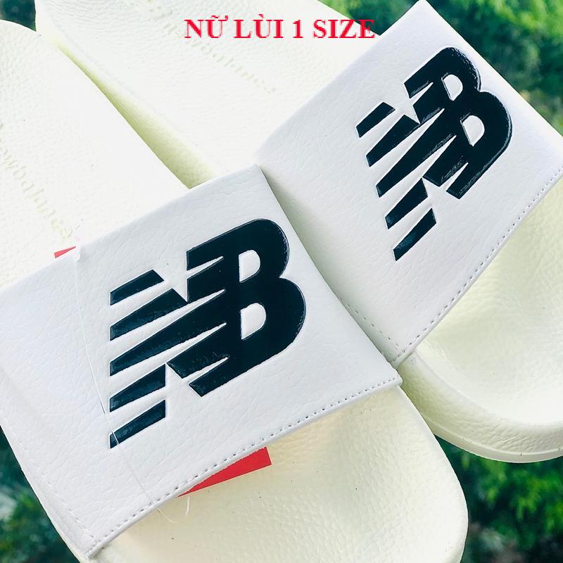 Dép newbalence 𝐍𝐄𝐖 𝐁𝐀𝐋𝐄𝐍𝐂𝐄 ❤️FREESHIP + Hộp❤️dép unisex NB new balence quai ngang thể thao nam nữ kem