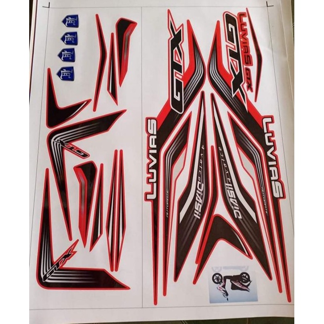 Tem rời dán xe luvias gtx