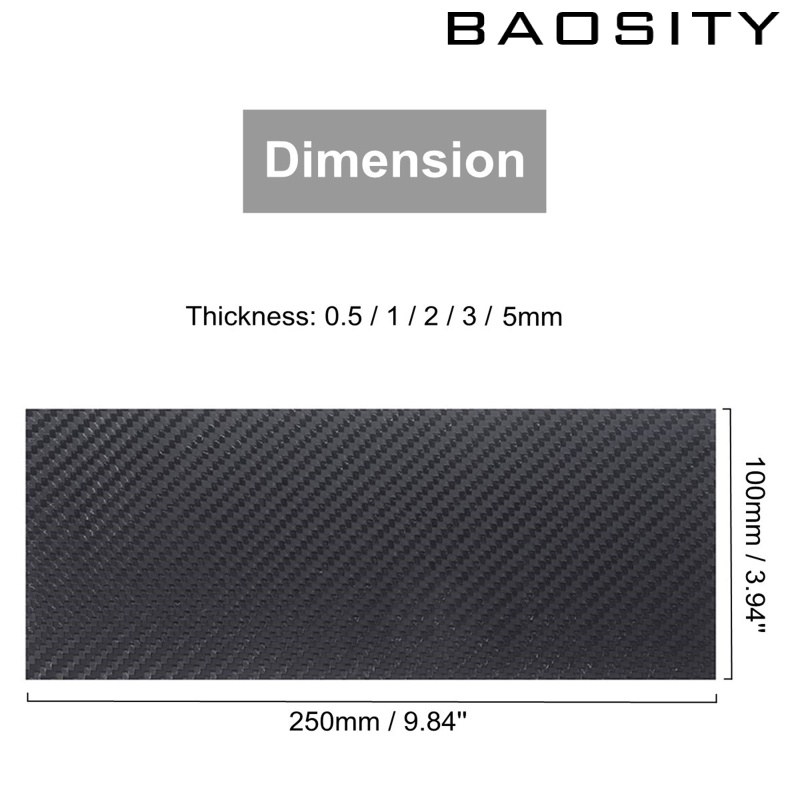 Tấm sợi carbon 250x100mm cứng 3k cho máy bay điều khiển từ xa
