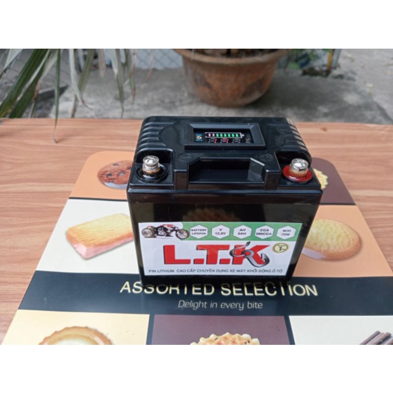 Ắc quy lithium LTK 12.8v 6ah 280cc siêu độ đèn