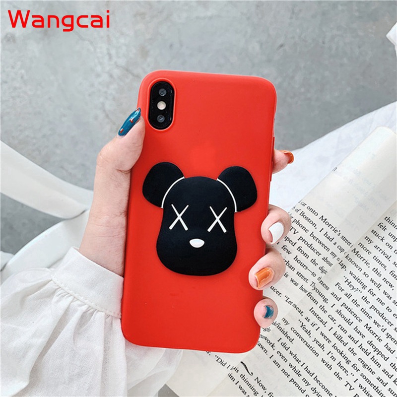 Ốp lưng gấu KAWS nhiều mẫu mã cho điện thoại Huawei Nova 5T P smart Honor 7X 7S Y5 Y6 Prime 2018