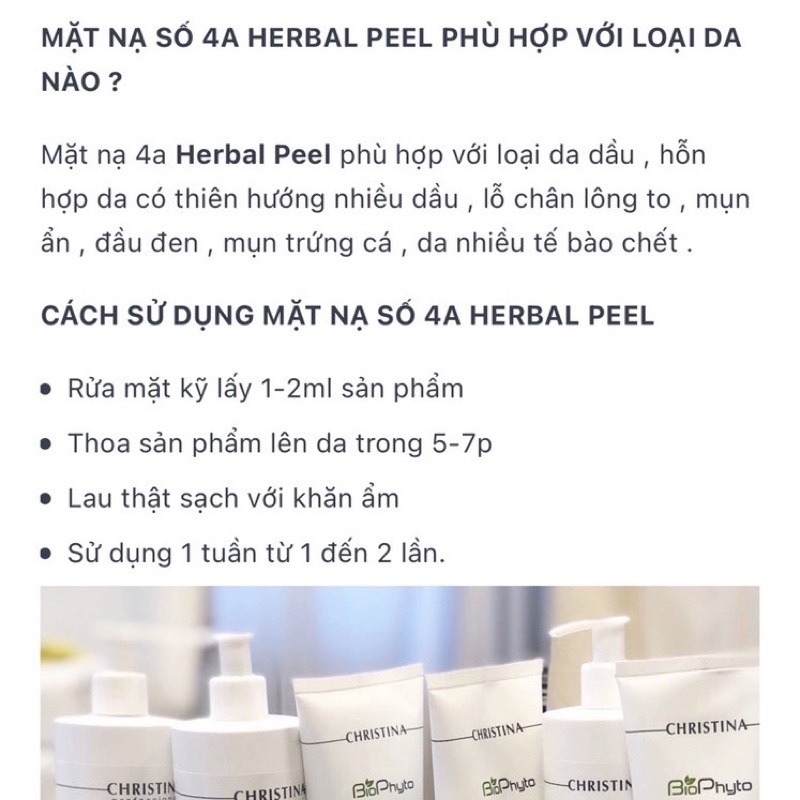 Mask CHRISTINA PEEL 4A