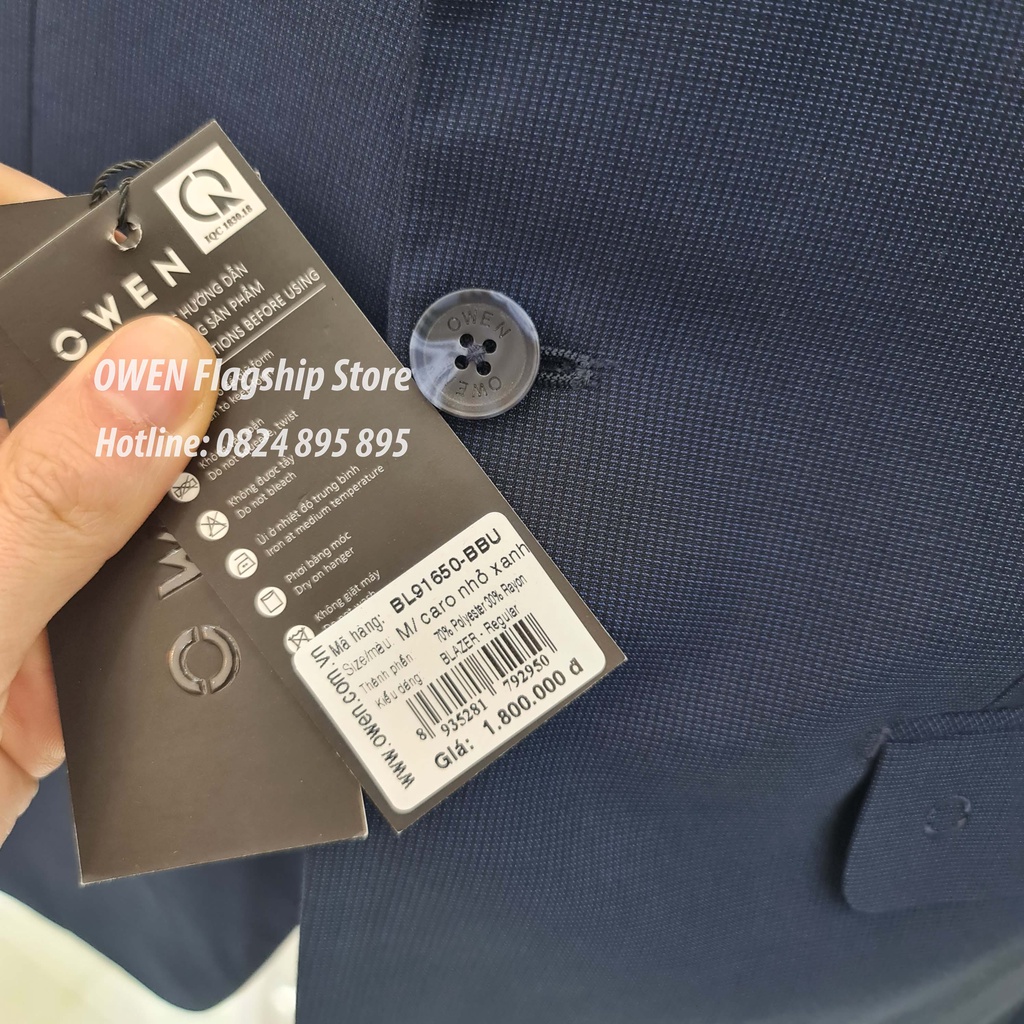 Áo Blazer OWEN nam công sở dáng REGULAR mã BL91650