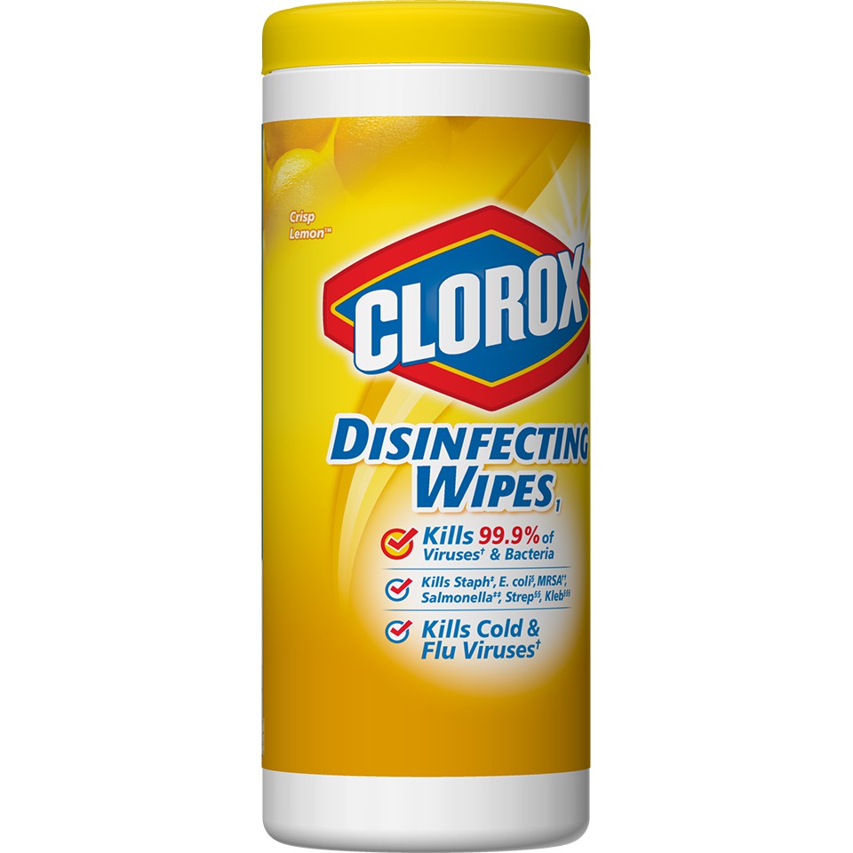 Khăn Lau Diệt Khuẩn Hương Chanh Clorox Lemon Scent - Nhập khẩu Mỹ 35 Miếng