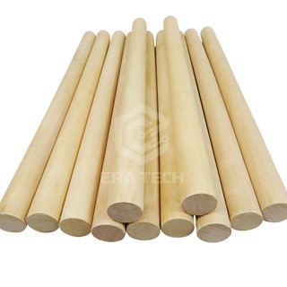 Thanh gỗ thông tròn dài 1m, phi 25