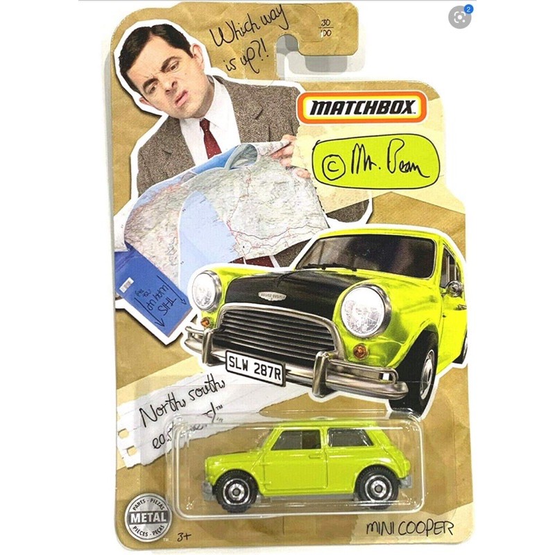 Xe mô hình Matchbox Mini cooper Mr Bean