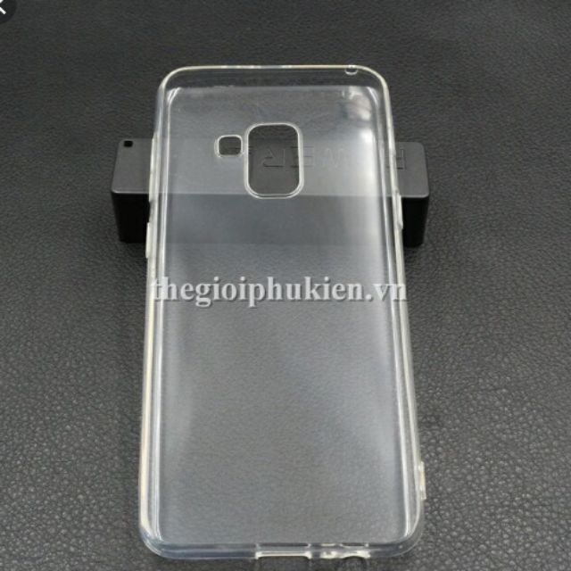 Ốp lưng galaxy A8 plus 2018 silicon dẻo trong suốt siêu mỏng 0.5mm