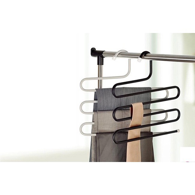 móc quần áo 5 tầng thông minh loại 1 INOX - HV Store 475