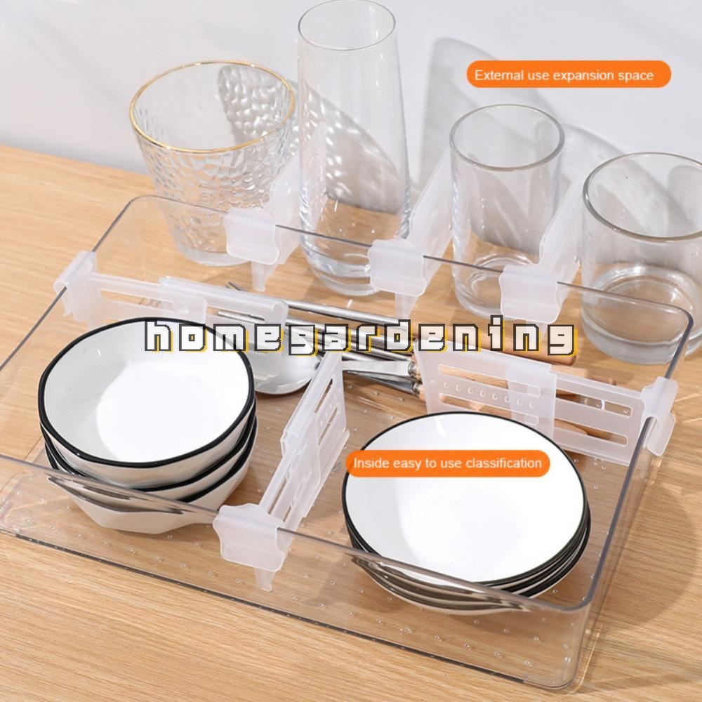 Set 4 Tấm Chia Ngăn Tủ Lạnh Bằng Nhựa Tiện Dụng