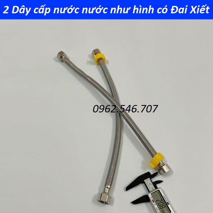 Dây cấp nước ren 21mm cho bình nóng lạnh sen vòi, loại dây cấp tiêu chuẩn sử dụng làm dây nối cấp nước cho các thiết bị