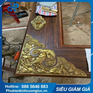 Cửa Gỗ⚡FreeShip⚡ Góc Đồng Trang Trí Cửa Hệ Thủy Lực Cửa Nhôm