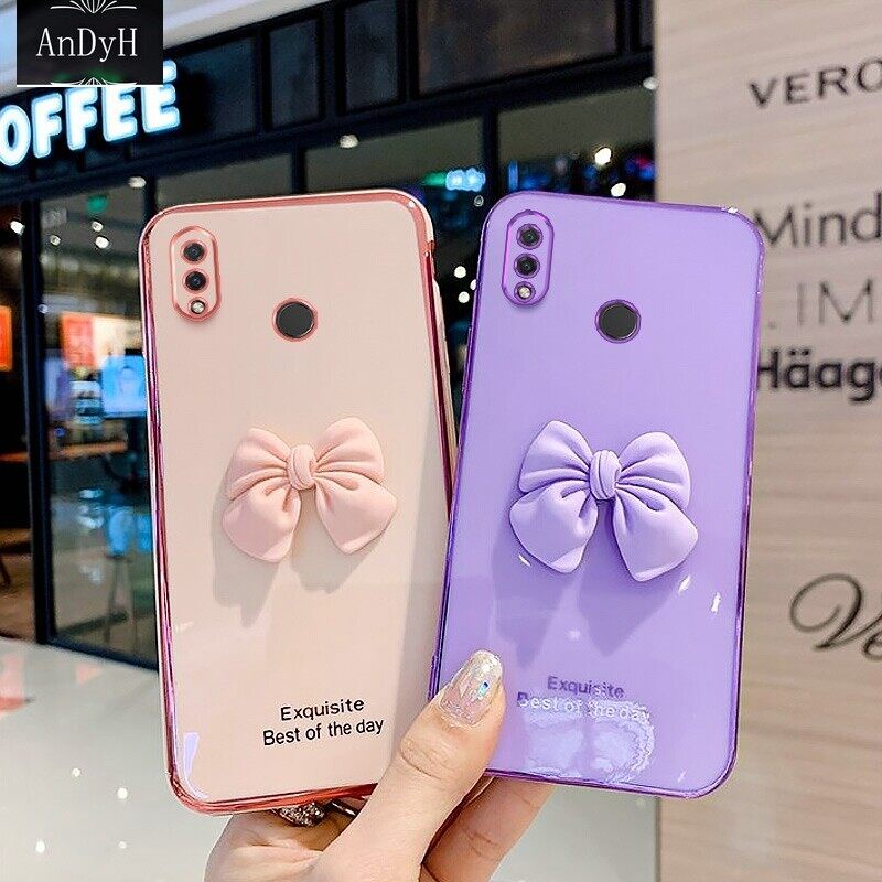 Ốp Lưng Hình Cô Gái Thắt Nơ Cho Huawei Nova 3 3i 3E 4E